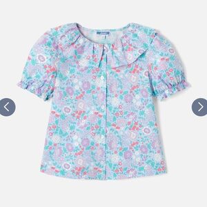 Jacadi Girl blouse in Liberty fabric size 4T label is removed